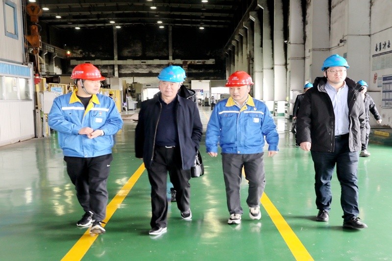 2024年 1月30日，浙江省经信厅机关党委二级巡视员孙自强莅临888集团电子游戏纸业发展岁末岁首安全出产督导